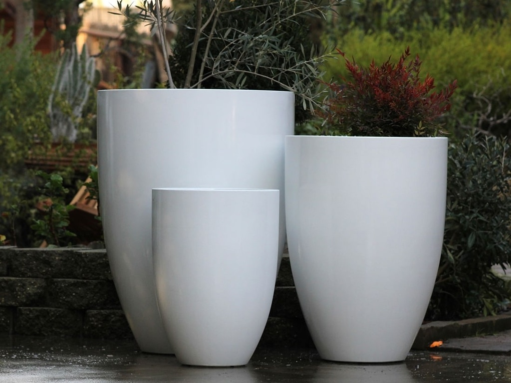 [FG-3183GWH-S3] MIAMI PLANTER, GLOSSY WHITE, SET OF 3- 25.5"X34", 20.5"X28.5", 15.5"X21.5"