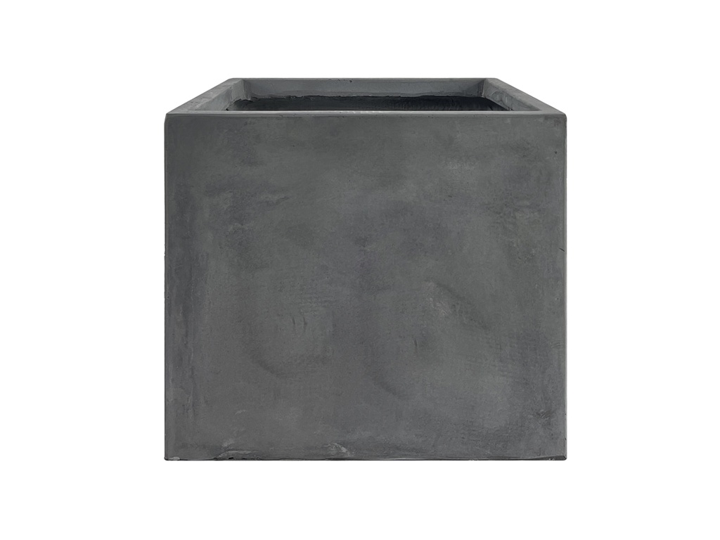 CUBE PLANTER CEMENT GREY, SET OF 4-17.5"x17", 14"x14", 12"x11.5", 9.5"x8.5"