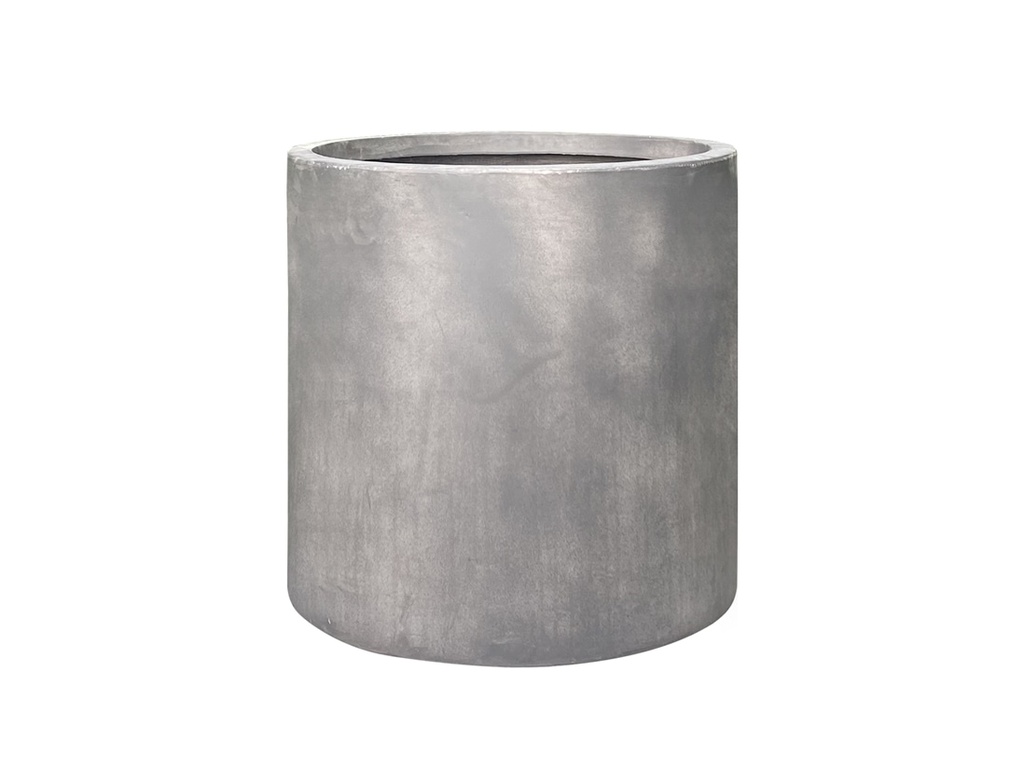 [FS-0119CMD-S5] CYLINDER M-MODERN PLANTER, CEMENT DARK, SET OF 5- 25.0"X25.0", 20.0"X20.0", 15.5"X15.5", 12.5"X12.5", 10.0"X10.0"