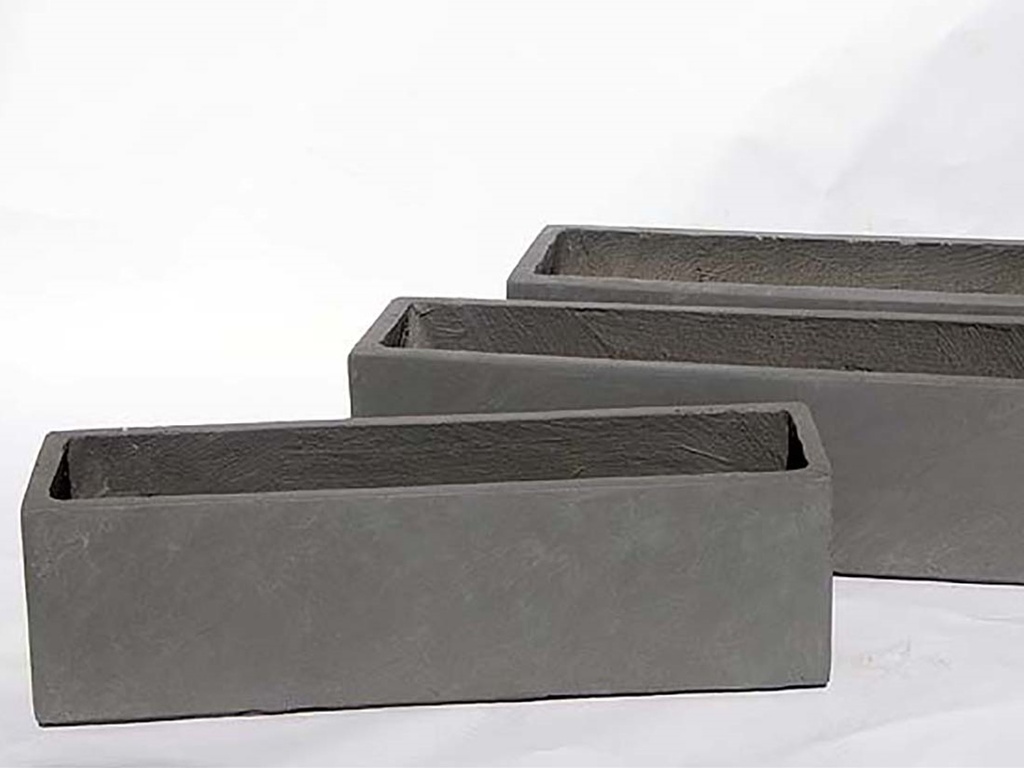 HAMPTON PATIO BOX, CONCRETE LIGHT GRAY, 23.5"X7.0"X7.0", SOLD IN CASE OF 6