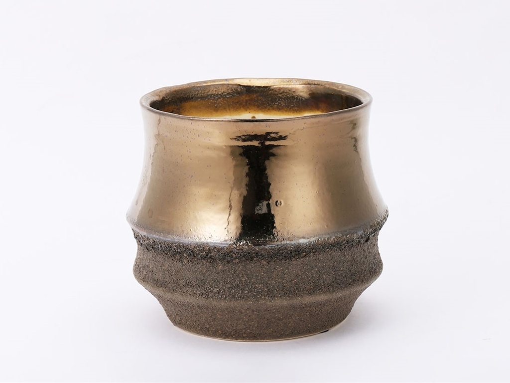 SANTA BARBARA PLANTERS, RUSTIC GOLD, 6.0"x5.5", CASE OF 8