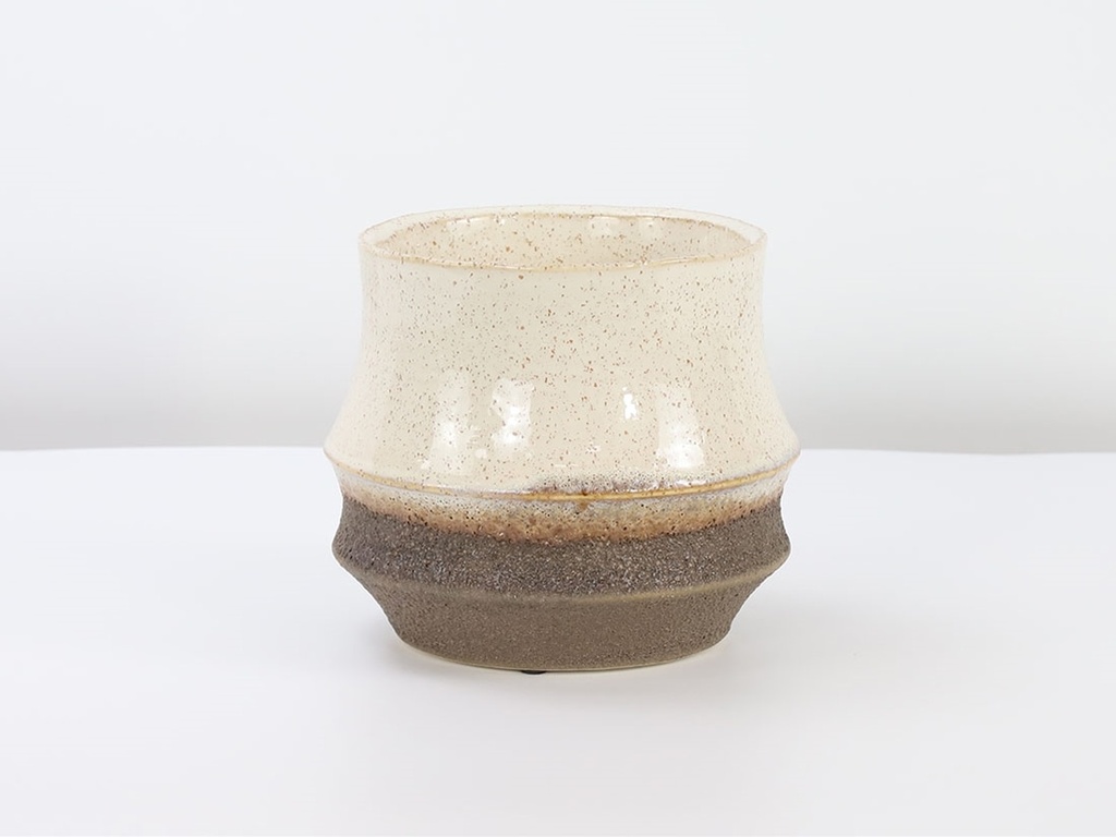 SANTA BARBARA PLANTERS, RUSTIC IVORY, 6.0"x5.5", CASE OF 8