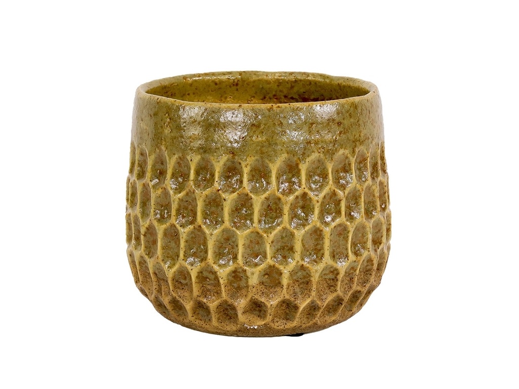 CAMBRIA PLANTERS, SPLASHED MOCHA, 4.5"X4.0", CASE OF 8