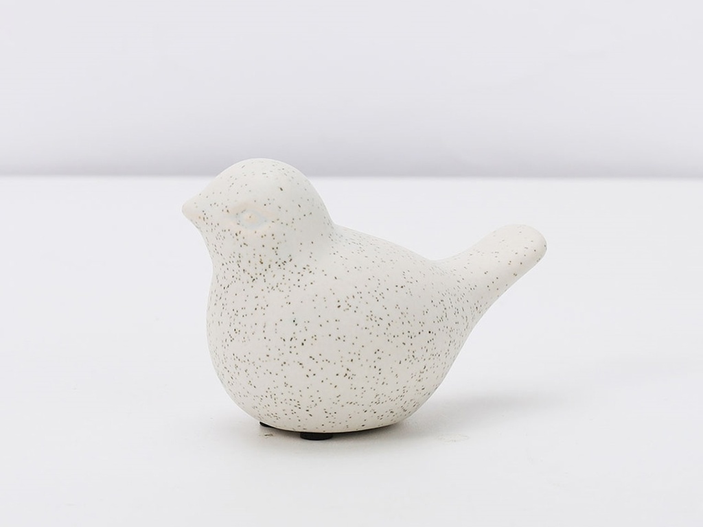 SWALLOW, WHITE DAISY, 4.0"X2.5"X3.0", SOLD IN CASE OF 24