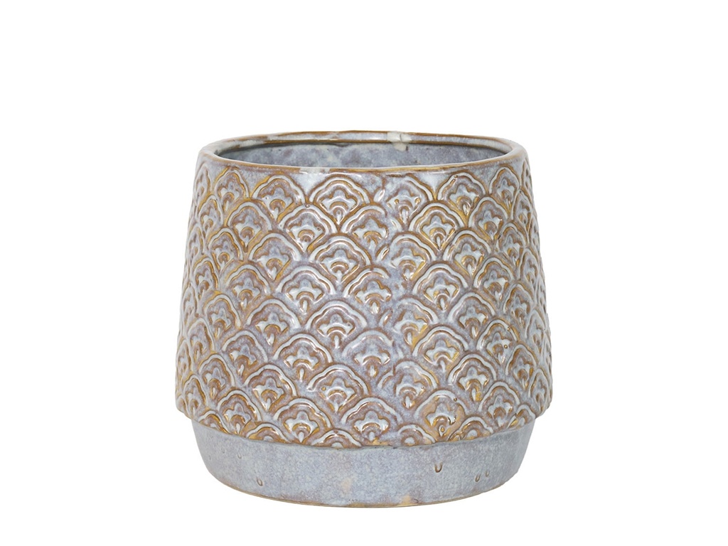 PETAL PLANTER CUP, MILKY WHITE, 6'x6'x5.5'SOLD IN CASE OF 4