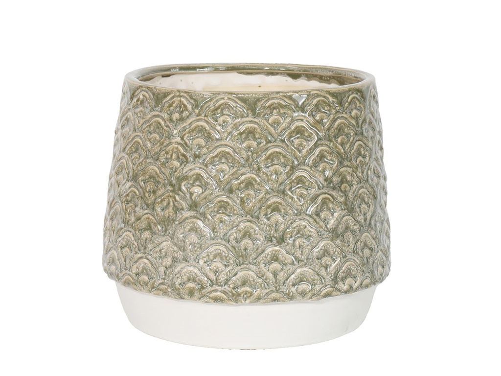 PETAL PLANTER CUP, PEBBLE GREY, 6'x6'x5.5'SOLD IN CASE OF 4