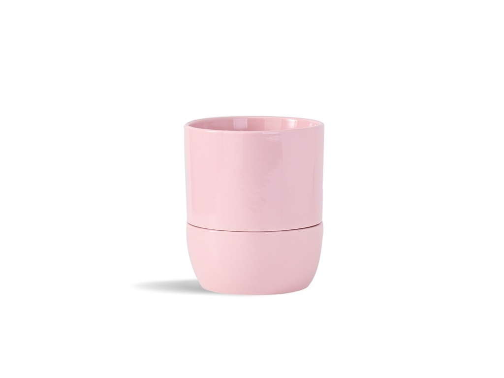 URBAN DWELLER SELF-WATERING POT, PASTEL BABY PINK, 6.5"X6.5", CASE OF 4