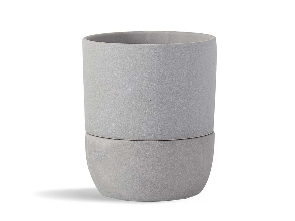 URBAN DWELLER SELF-WATERING POT, SAND DIM GREY, 6.5"X6.5", CASE OF 4