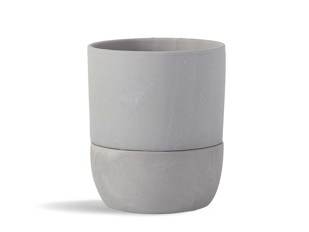 URBAN DWELLER SELF-WATERING POT, SAND DIM GREY, 5.0"X5.5", CASE OF 8
