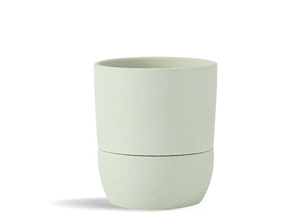 URBAN DWELLER SELF-WATERING POT, SAND SAGE GREEN, 5.0"X5.5", CASE OF 8
