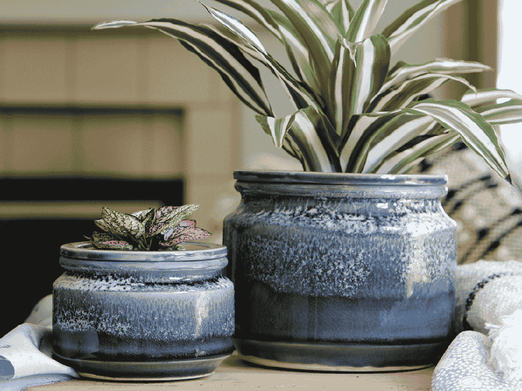 [IP-J19282BTS-A-C4] JEWEL SELF-WATERING PLANTER, BALTIC SEA, SIZE A, 6.5"X5.5", SOLD IN CASE OF 4