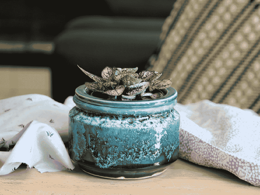 [IP-J19282EMS-B-C6] JEWEL SELF-WATERING PLANTER, EMERALD SEA, SIZE B, 4.5"x3.5", SOLD IN CASE OF 6