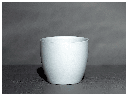 PEACE LILY CACHE POT, MATTE LIGHT BLUE, 6.5"X5.5", SOLD IN CASE OF 8