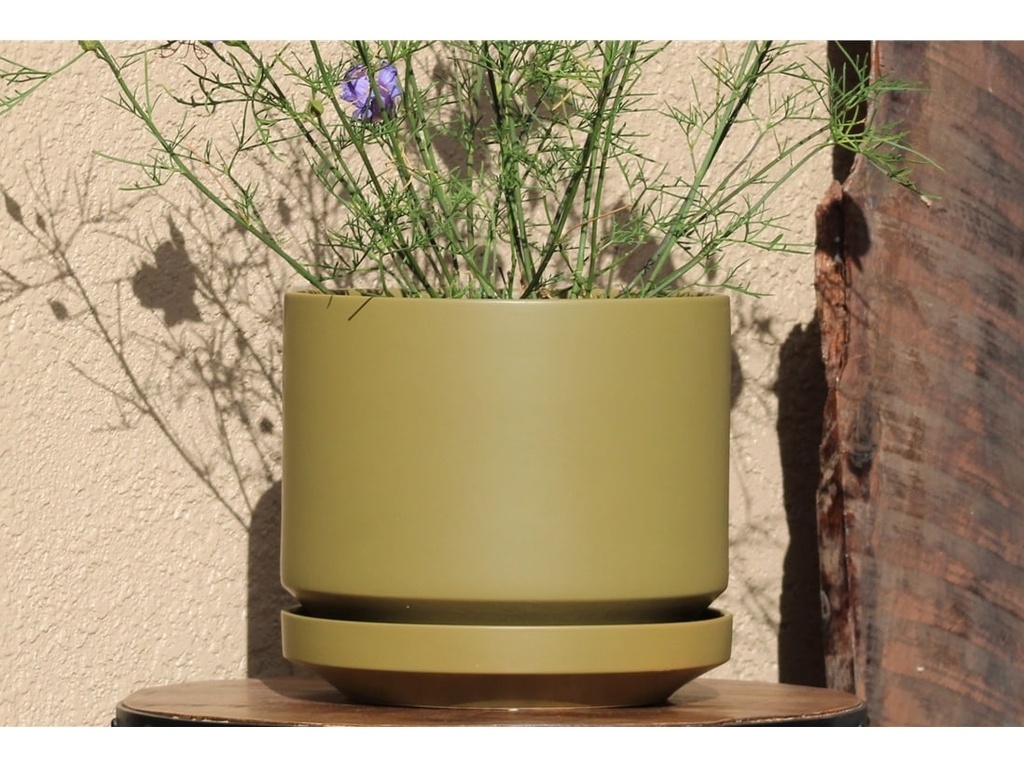 [IP-MD2058MNL-C2] MELROSE M-MODERN PLANTER, MAGNOLIA, 10.0"x10.5", SOLD IN CASE OF 2