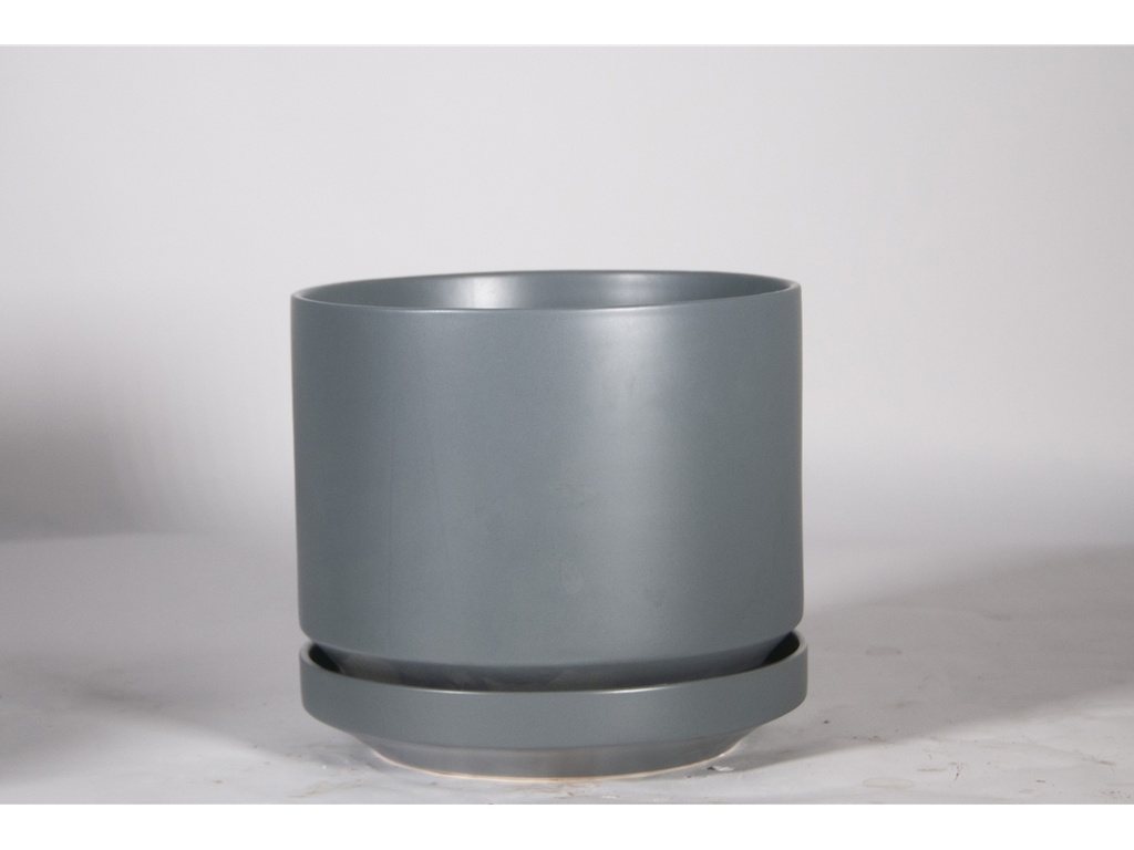 [IP-MD2059FGR] MELROSE M-MODERN PLANTER, FROST GRAY, 12.0"x12.0"