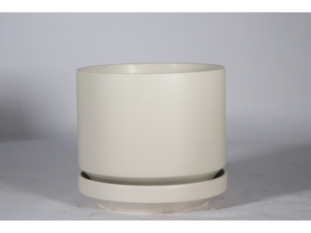 [IP-MD2059LAG] MELROSE M-MODERN PLANTER, LIGHT AMBERISH GRAY, 12.0"x12.0"