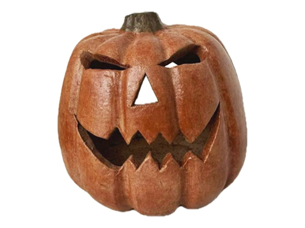 HALLOWEEN PUMPKIN W/ SHORT STEM, 12.0"X12.0"