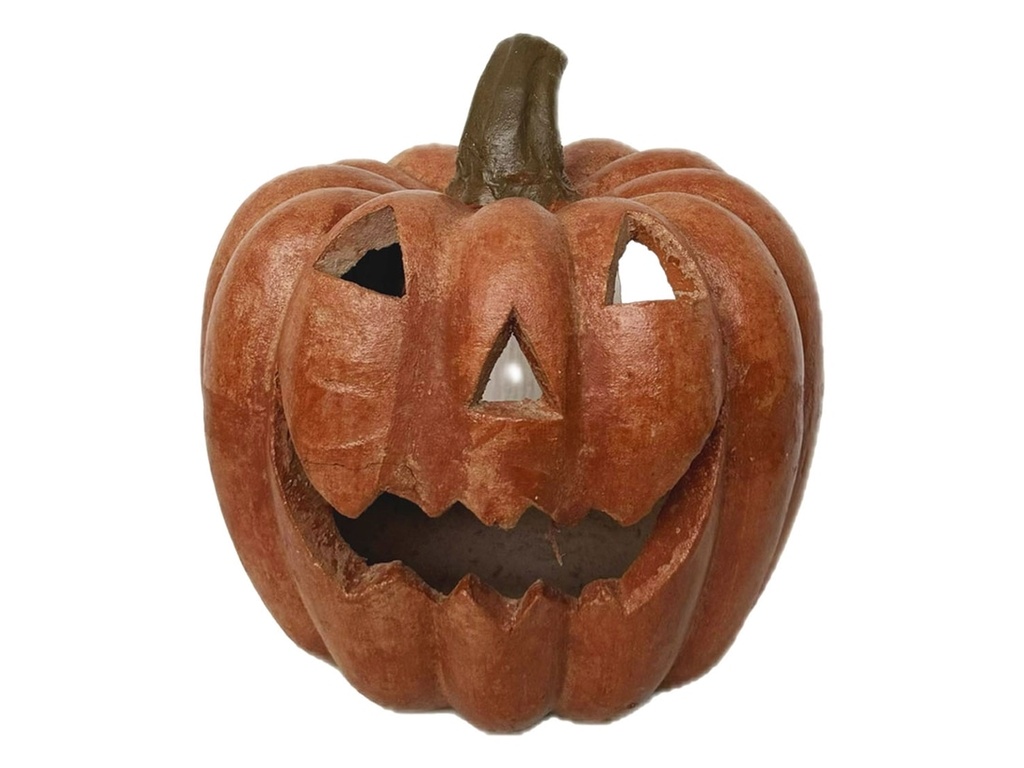 HALLOWEEN PUMPKIN W/ TALL STEM, 10.5"X12.0"