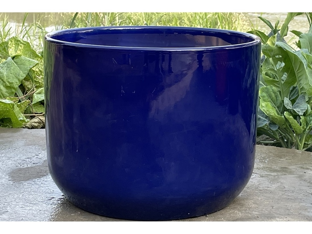 LYNX PLANTER, ROYAL BLUE, SET OF 3- 16.0"X12.0", 13.0"X10.0", 10.0"X9.0"