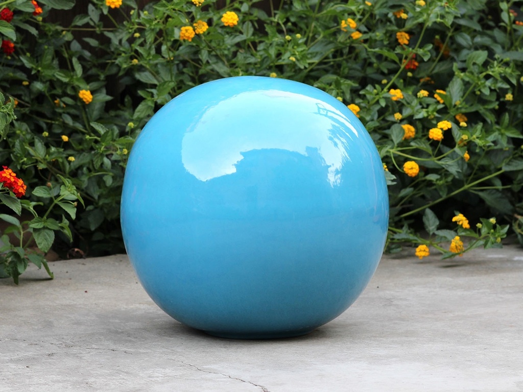DECORATIVE SPHERE, 15.5", HYDRANGEA BRIGHT