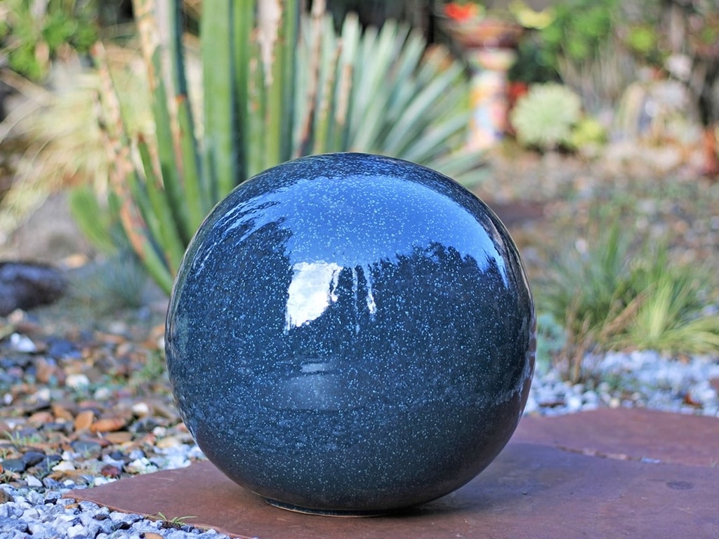 DECORATIVE SPHERE, 12.0", MARINA GREEN