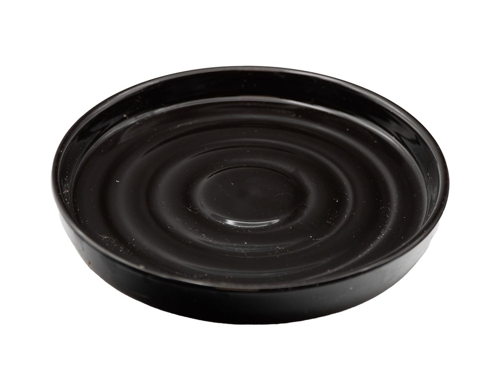 SAUCER, SABLE BLACK,  OD 10.5", ID 8.5"