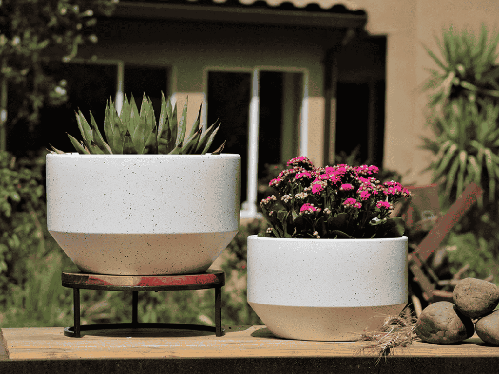 [PC-T3002TRW-S2] MOON WALKER, TERRAZZO WHITE, SET OF 2- 14.0"x8.5" 12.0"x7.5"