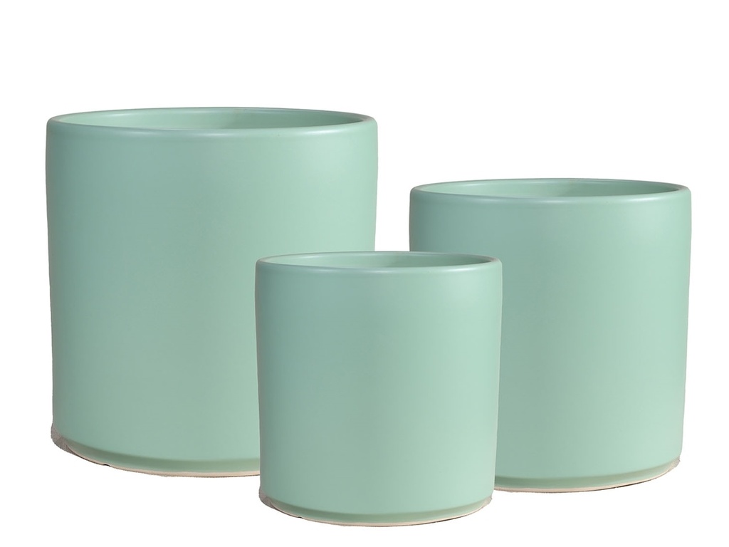 ARLO PLANTER, MINT, SET OF 3, 15"X15.5", 12"X12", 10"X10"