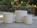 SPROUT POT, HONEY SPLASH, SET OF 3,  15"X13.5"  12"X11" 10"X9"