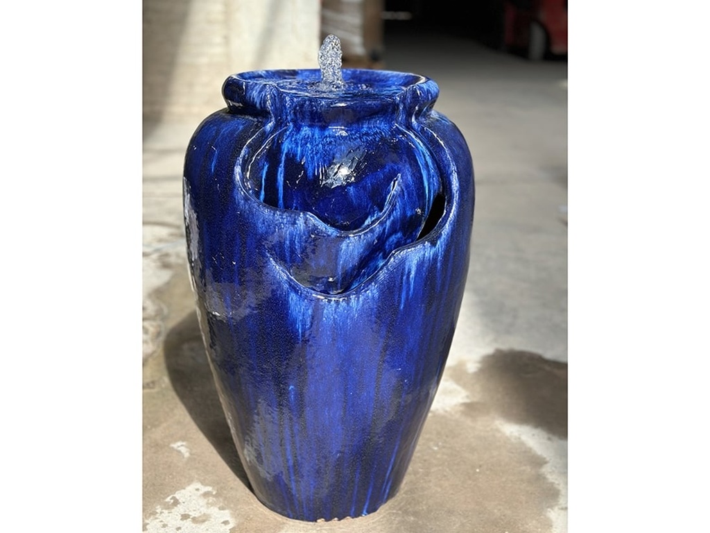 [PF-FTN09BSB-B] TEA GARDEN FOUNTAIN, SELF CONTAINED, BLOSSOM BLUE, SIZE B, 21.0" X 32.0" (PUMP INCLUDED)