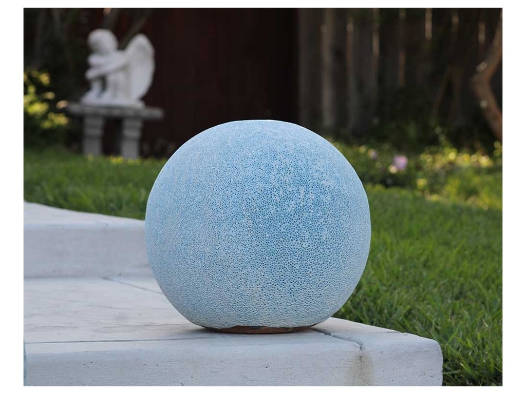 [PV-A500CAQ-B] DECORATIVE SPHERE, CORAL AQUA,SIZE B, 12"D
