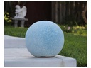 DECORATIVE SPHERE, CORAL AQUA,SIZE B, 12"D
