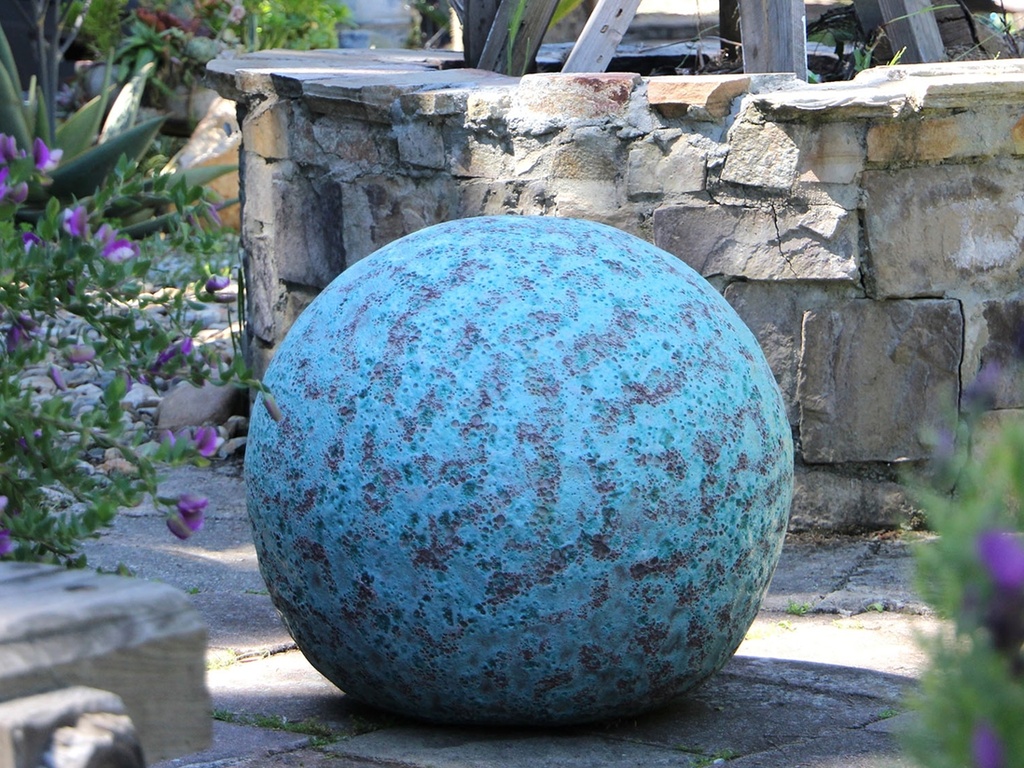DECORATIVE SPHERE, CORAL GROVE, SIZE B, 12"D