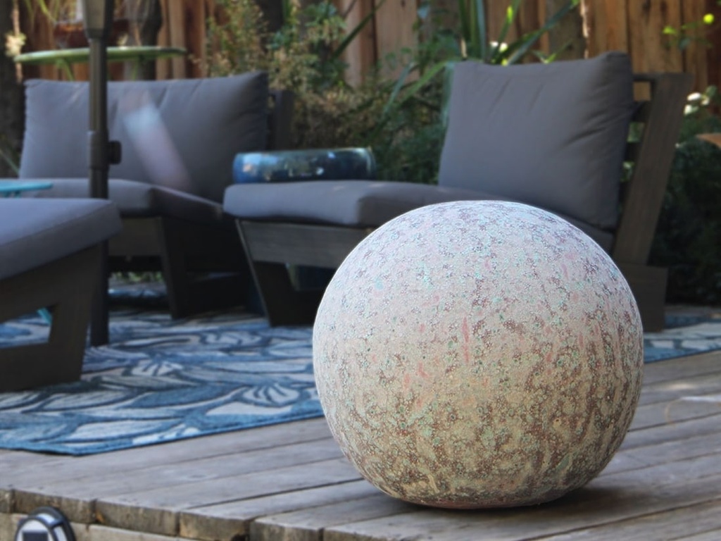 [PV-A500CPP-A] DECORATIVE SPHERE,  CORAL PURPLE, SIZE A, 16"D