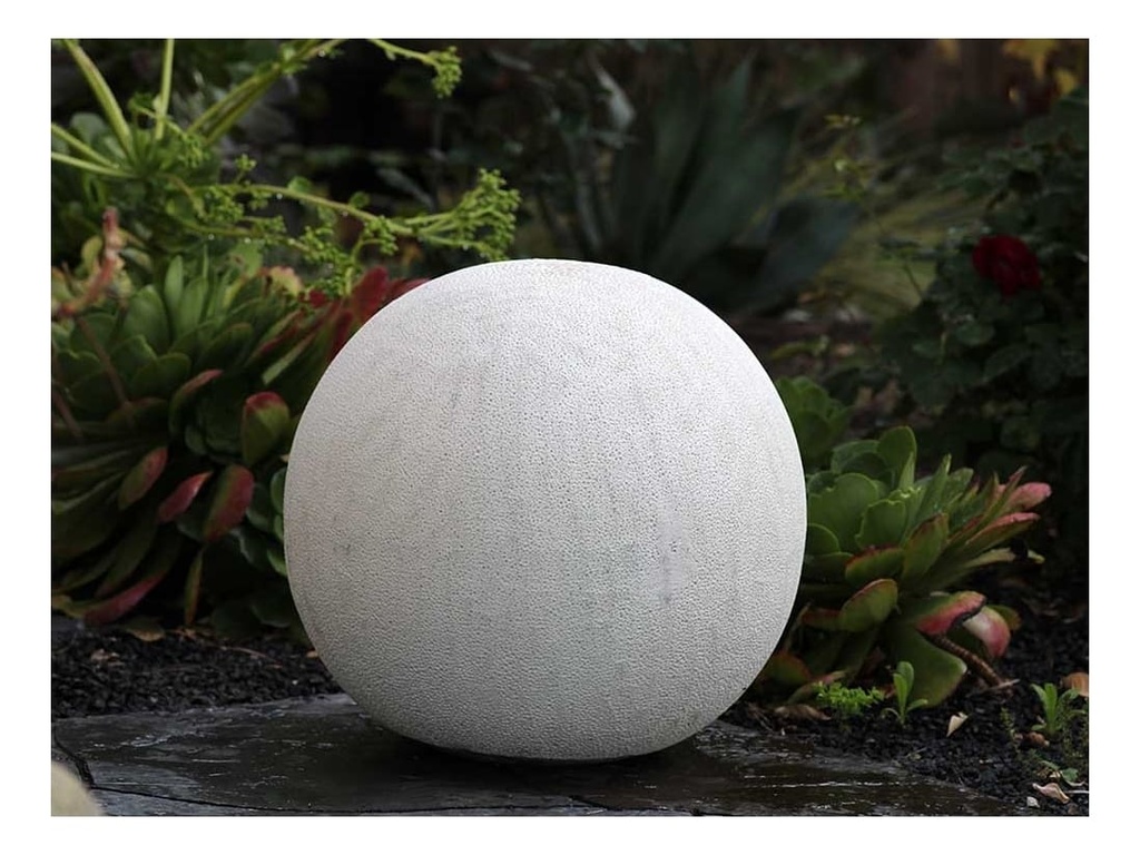 [PV-A500CWH-B] DECORATIVE SPHERE,  CORAL WHITE, SIZE B, 12"D