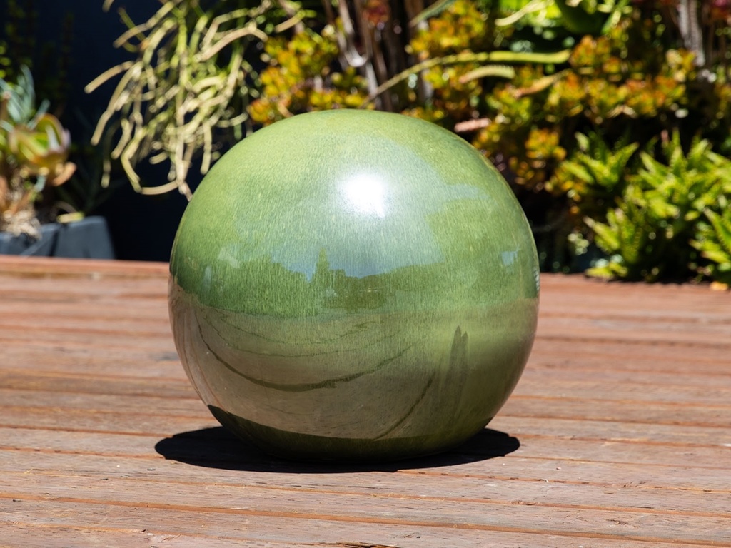 [PV-A500MSG-A] DECORATIVE SPHERE, MOSSY GREEN, SIZE A, 15.0"