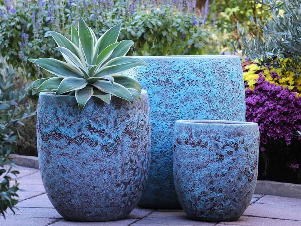 [PV-CG8011CGV-S3] TALL MILANO PLANTER, CORAL GROVE, SET OF 3- 22.0" X 23.5" 17.0" X 18.5" 12.5" X 14.0"