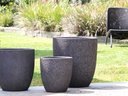 MILANO CONE PLANTER, CORAL BRONZE, SET OF 3 - 18"X19.5", 14.5"X15.5", 12"X13.5"