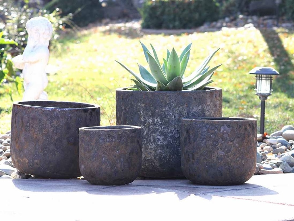 [PV-CG8258CRU-S4] NORMA PLANTER CORAL CORAL RUST, SET OF 4-20.5"X16.5", 16.0"X14.0", 13.0"X12.0", 10.0"X9.5"