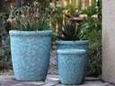 TALL GARDEN POT, CORAL GROVE, SET OF 3- 19.5"X21.5", 15.5"X17.0", 11.5"X13.5"