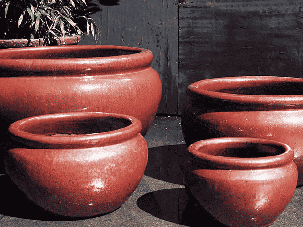 [PV-LB209MBZ-S3] LOW JAR PLANTER,   MATTE BRONZE,  SET OF 3- 23"X13", 17"X10", 13"X8.5"