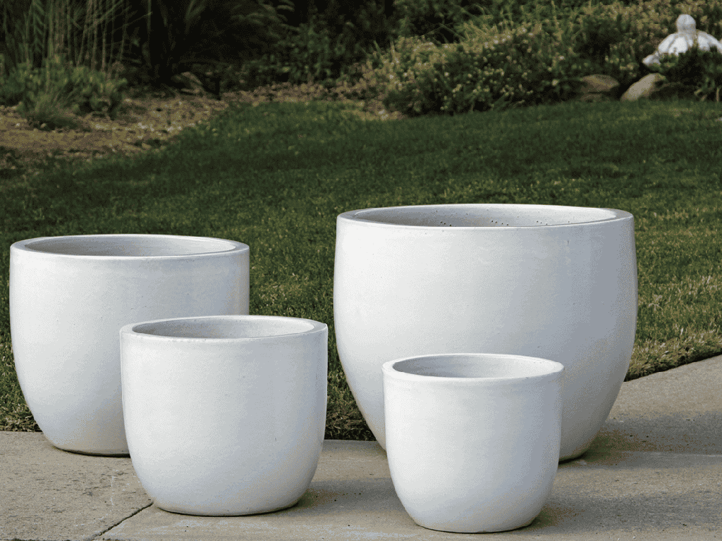 BIG SONOMA PLANTER, WHITE WHITE, SET OF 4-27.0" X 22.0", 22.0"X19.0", 17.5"X15.0", 14.0X12.5", ABCD