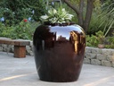 PATTAYA JAR, RED BROWN, 35.5"x36.5"