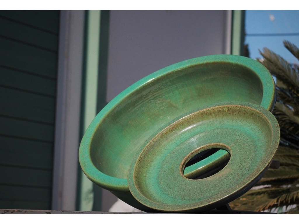 [PV-LBWB5218GNS-A] FOUNTAIN BOWL WITH COVER, GREEN STREAM, SIZE A - 28.5"X15.5"