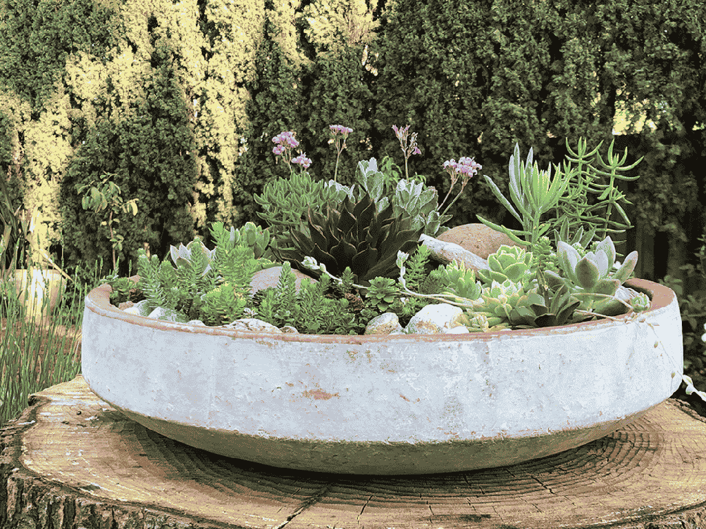 [PV-TS0138ATS-S3] VENETO PLANTER BOWL, ATLANTIS SKY, SET OF 3 - 18.0"X3.0", 14.0"X2.5", 11.0"X2.0"