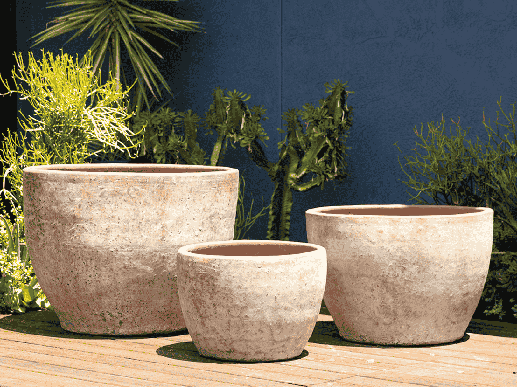 [PV-TS0147HWH-S3] XLG RIMLESS PARCO PLANTER, HEIRLOOM WHITE, SET OF 3 - 35.0" X 29.0", 29.0" X 24.0", 22.0" X 18.0", ABC