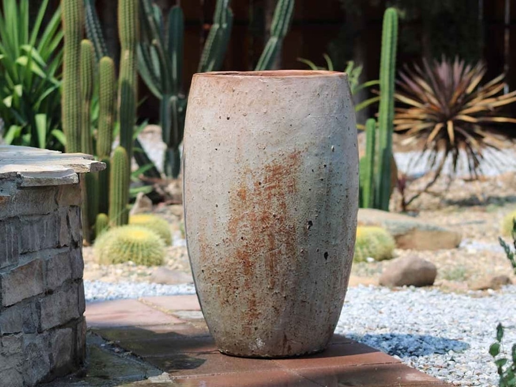 [PV-TS2100HWH-C] OLIVE NO RIM JAR, HEIRLOOM WHITE, SIZE C - 18.5" X 21.5"