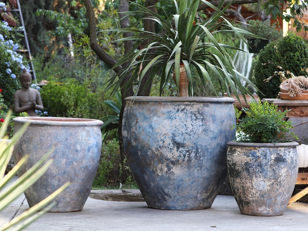 [PV-TS2268AGS-S3] MANAROLA PLANTER, AEGEAN SEA, SET OF 3, ABC, 30.0"X29.5", 21.5"X25.0", 17.0"X20.0"