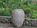 AMPHORA AFRICANA, HEIRLOOM WHITE 24.5"x32.0", TOP OD: 16.0", ID:13.5"