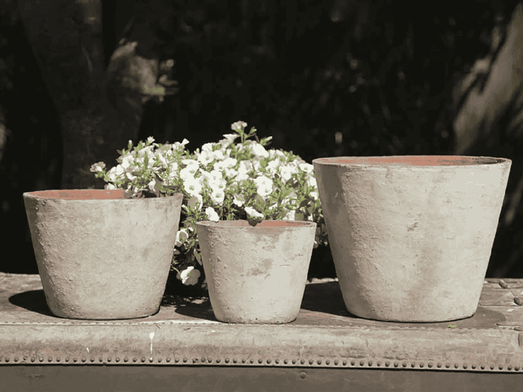 [PV-TST2629ATS-S3] TUSCAN VILLAGE HAND THROWN PLANTER, ATLANTIS SKY, SET OF 3 - 12.5" X 10.5", 10.5" X 8.5", 8.0" X 6.5"